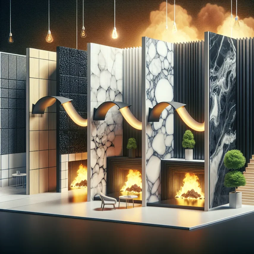 Luksusowa metamorfoza ścian od płyt węglowych po panele inspirowane marmurem